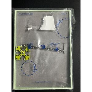 Off-White NIB Arrow Play Bracelet - Silver/Green ‎ MSRP $315